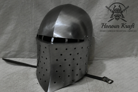 Medieval Steel Buhurt Samson Historical Helmet Armour For Hard Combat Fighitng