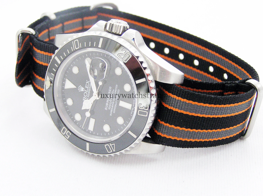 Ballistic Nylon G10 Nato® Watch Strap For Rolex Submariner Gmt Explorer Deep Sea Dweller Watches 20mm