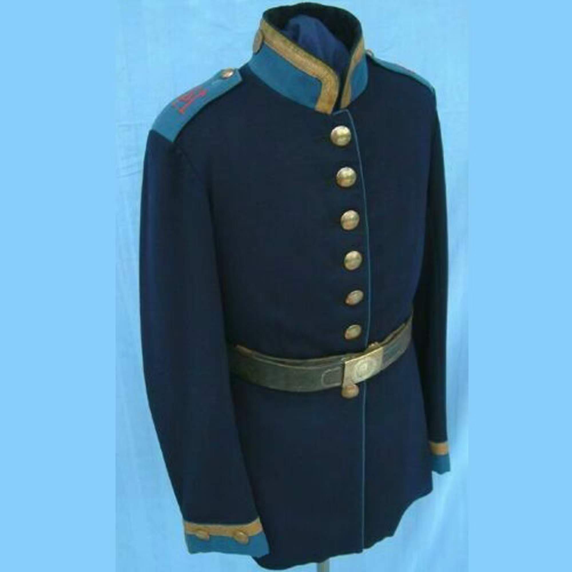 New Navy Blue Military Baden Train Battalion Tunic Coat , Mens Hussar Jacket