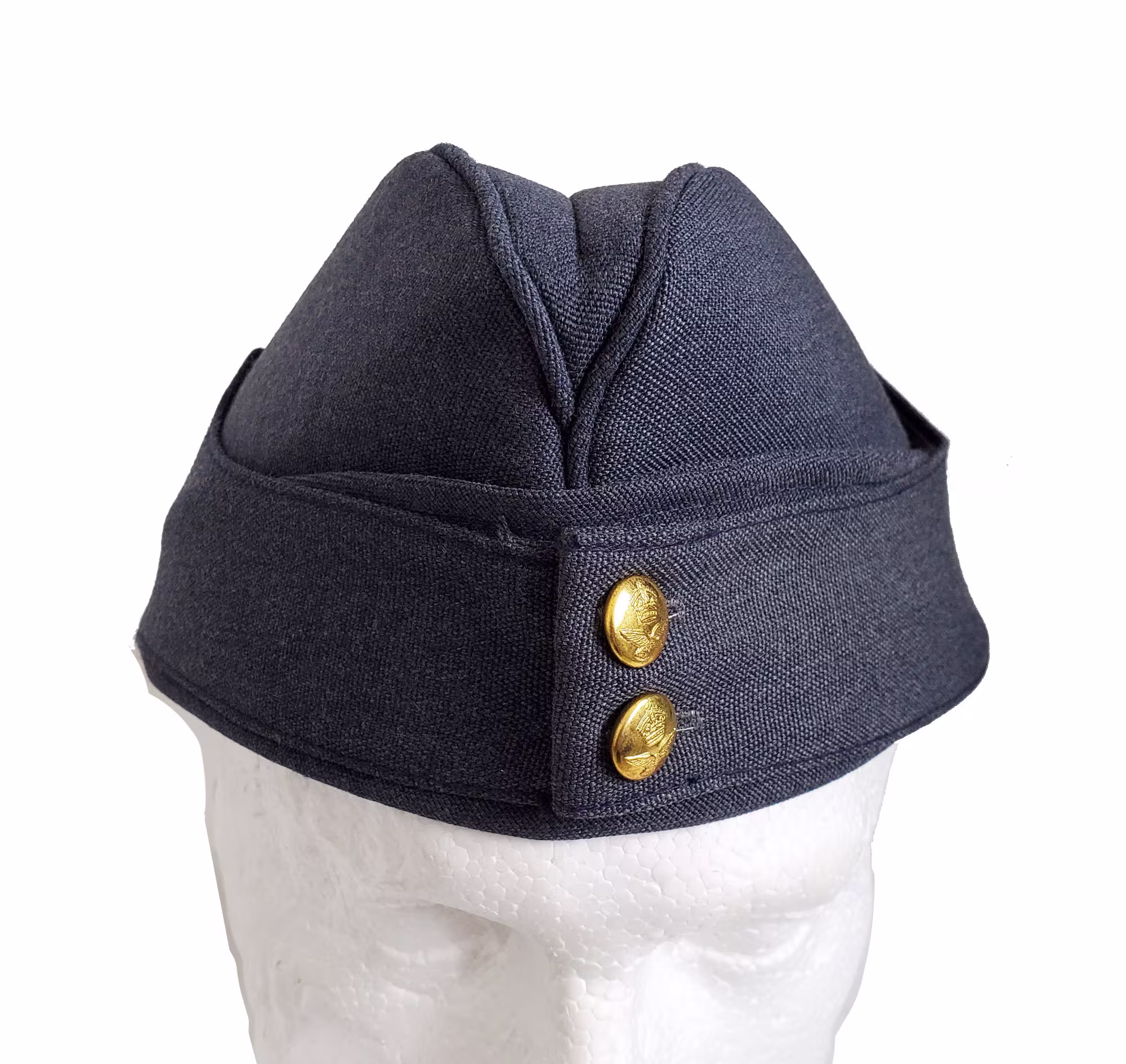 Royal Air Force Side Cap, Ww2 Style Hat, Kings Crown Button, Reproduction Hat , Military Cap Reenactment Hat, Raf Grey