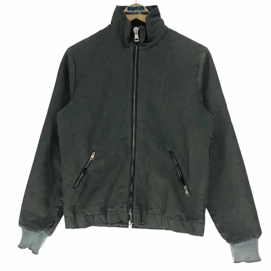 Wlg By Giorgio Brato Harrington Jacket Bomber Flight Military Cotton Zip Up Light Italian Designer Vintage Luxury Size 46