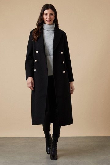 Twill Longline Military Coat