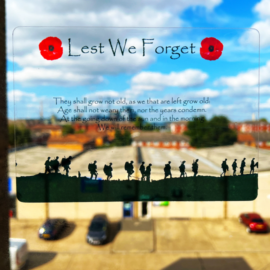 Military Poppy - Lest We Forget Self-Adhesive Sticker