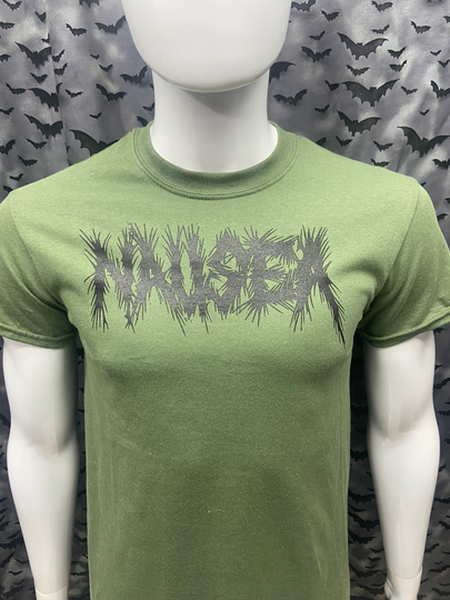 T-Shirt Nausea Green Anarcho Punk Crust