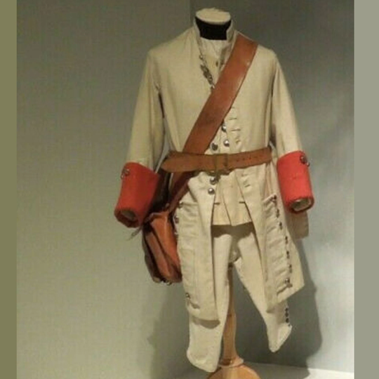 New Men Off White French Regimental Soldier Uniform Coat, British Braid Jacket