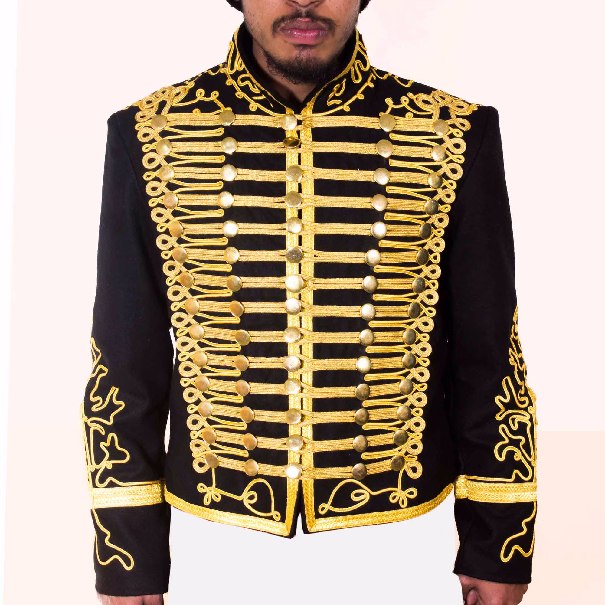 British Army Officer Tunic Braid Jacket, British War Jacket, Man's Napoleon Fashion Jacket, Mens Jacket