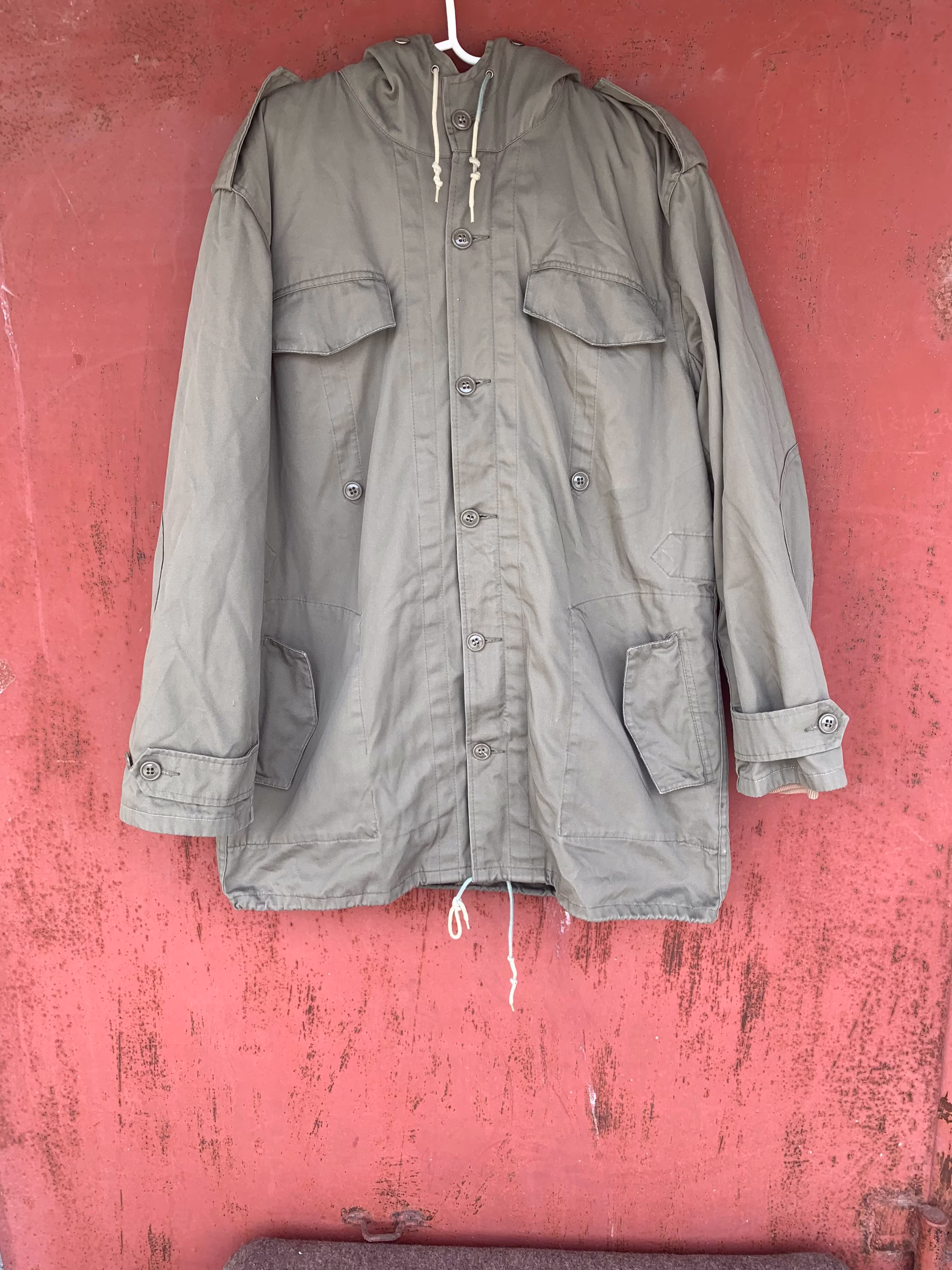 Vintage , Rare, Bundeswehr German Army Parka , B.w , 1964 , Olive