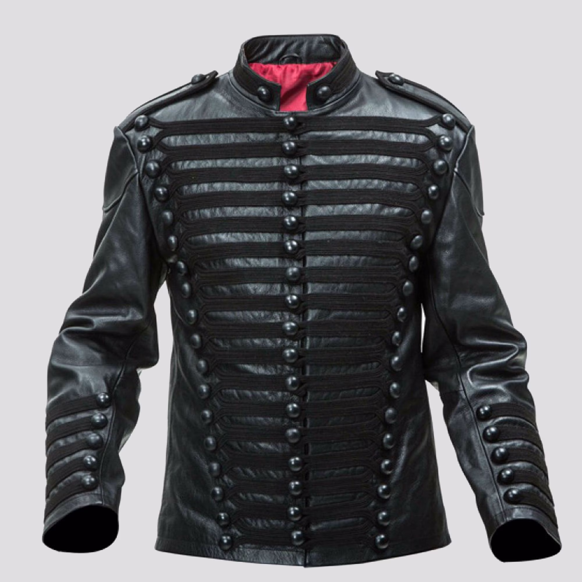 Leather Hussar Jacket - Steampunk Military Uniforms Military Jackets For Sale Steampunk Jacket, Leather Mens