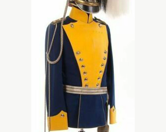 New Prussia 11Th Lancers Count Haeseler 1910 Saar Castle Lieutenant Coat, Men's Navy Blue Wool Coat Worldwide Expedited Shipping