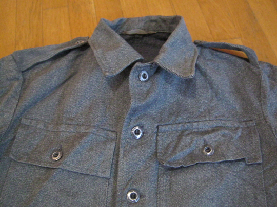 Vintage Denim Jacket Of The Swiss Army, Vintage Clothing. Size 46 Genuine Military Jacket