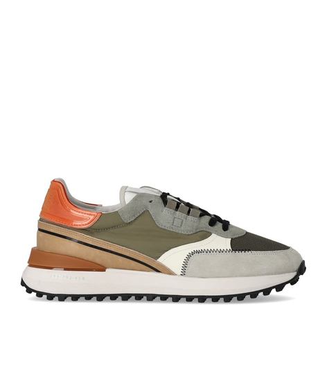 D.a.t.e. Lampo Nyc Military Green Orange Sneaker