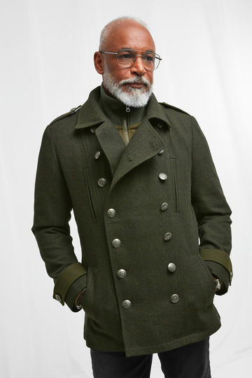 Double Breasted Military Coat