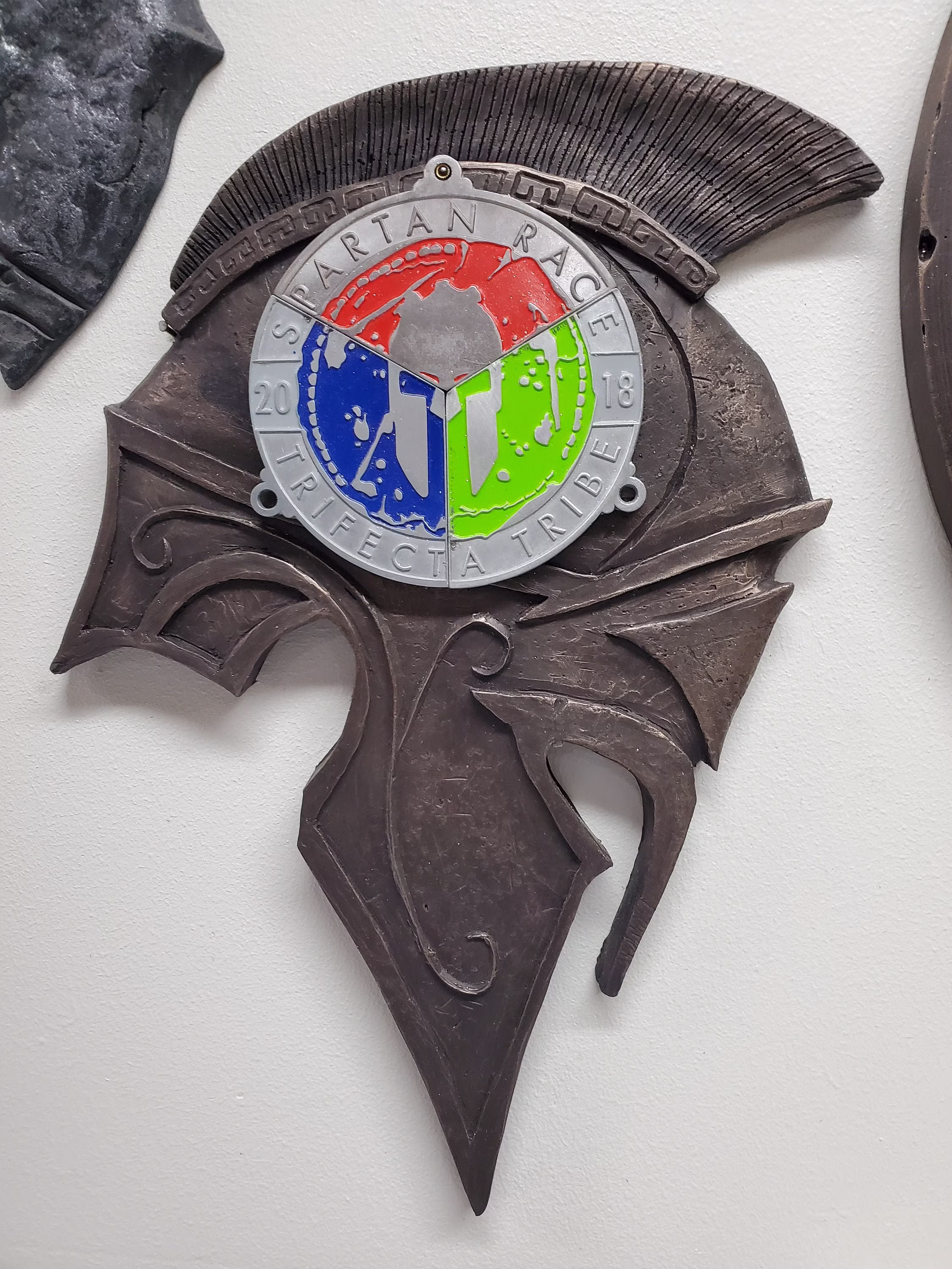 Spartan Helmet - Ocr Trifecta Medal Holder- Wall Hanging