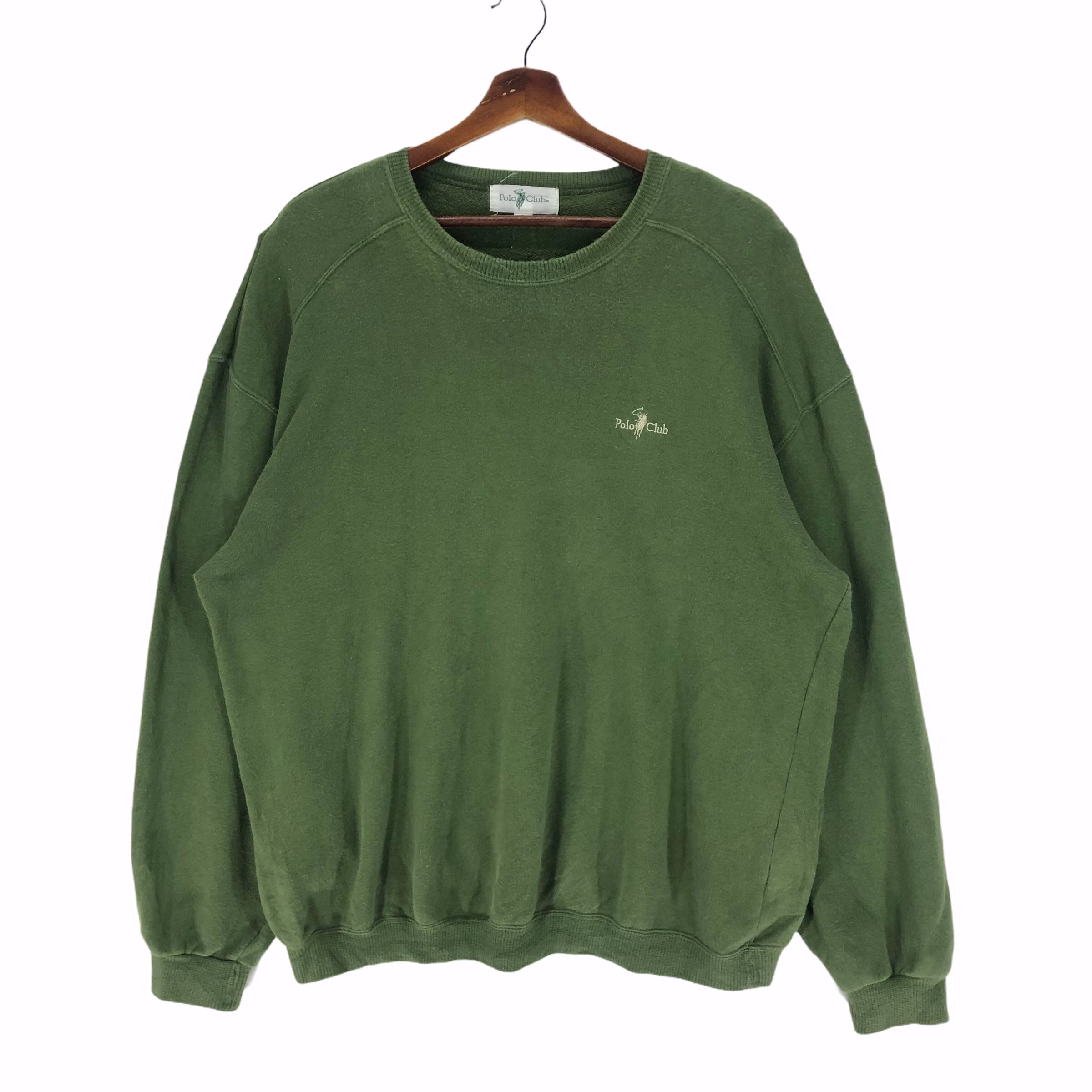 Vintage Polo Club Crewneck Pullover Sweatshirt Oversized Embroidery Size Xl