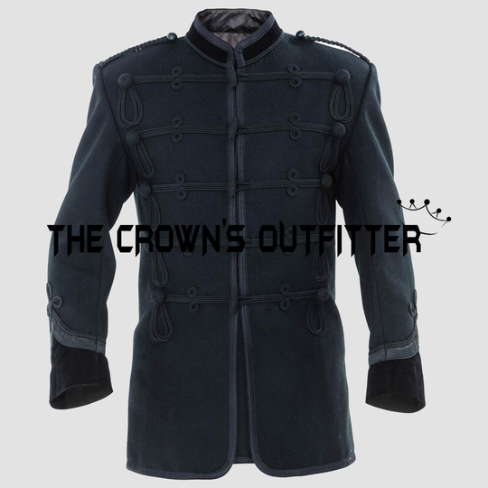 New Men's Black 1873 Natal Buffalo Border Guard Patrol Jacket With Braid Military Uniforms Coat Expedited Shipping