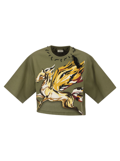 Pegasus T-shirt And Etro Cube Logo