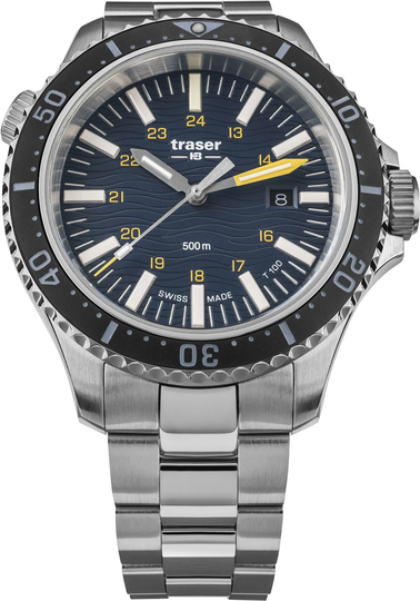 Traser H3 Watch P67 Diver T100 Blue Bracelet
