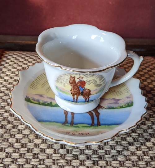 Vintage Teacup Set Royal Canadian Mounted Police - 1960S