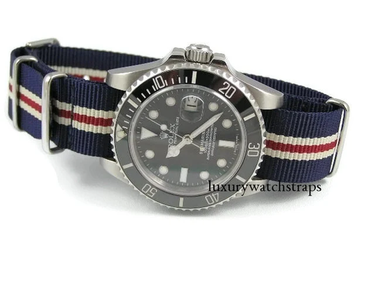 Superb Ballistic Nylon G10 Nato® Watch Strap For Rolex Submariner Gmt Watches - Spectre James Bond Daniel Craig No Watch