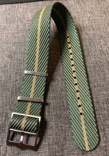 Premium Single Pass Tudor Nylon Watch Strap/Green-Black-Khaki New 20/22mm