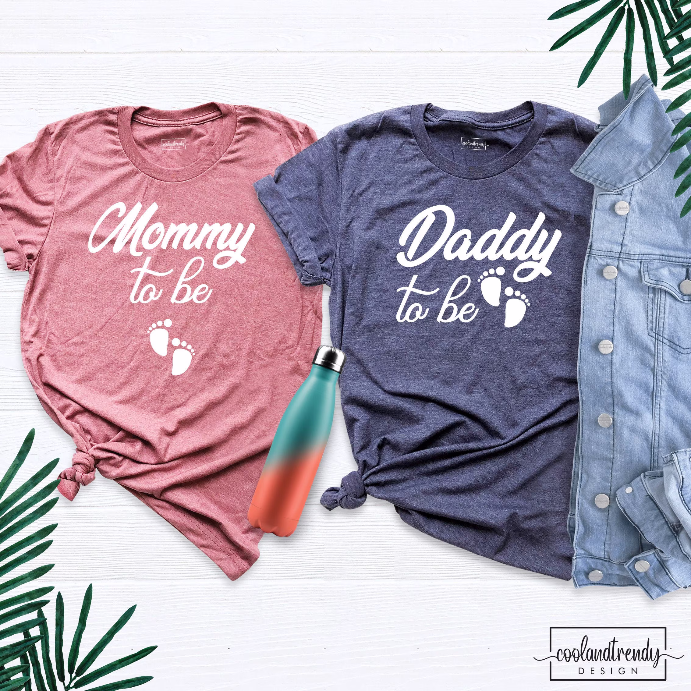 Mommy To Be Gift Shirt, New Mom & Dad Daddy Gifts, T-Shirt, Pregnancy Reveal Custom Matching Shirts