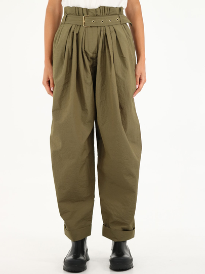 Balmain Wide High-waisted Trousers