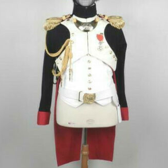 New Men's Black Uniform Of Colonel Foot Grenadier The Imperial Guard Coat, Accessories Not Included in Price Expedited Shipping