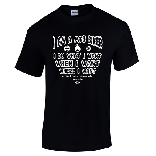Mountain Bike Mtb Gifts Accessories Ask My Wife T Shirt Top Funny Biking Clothing For Men