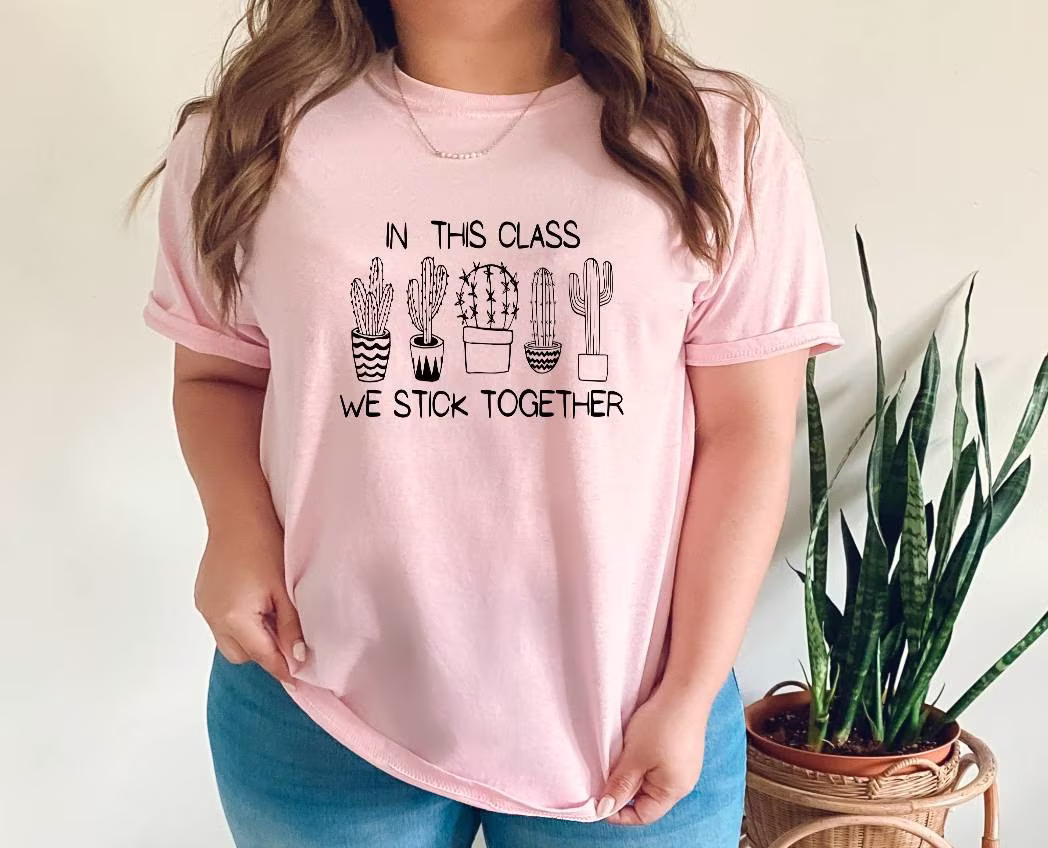 In This Class We Stick Together Tshirt. Back To School Classroom. Teacher Tshirts. Life. Unisex. More Colors Available