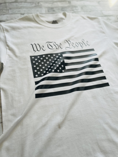 We The People with Black American Flag & 2A