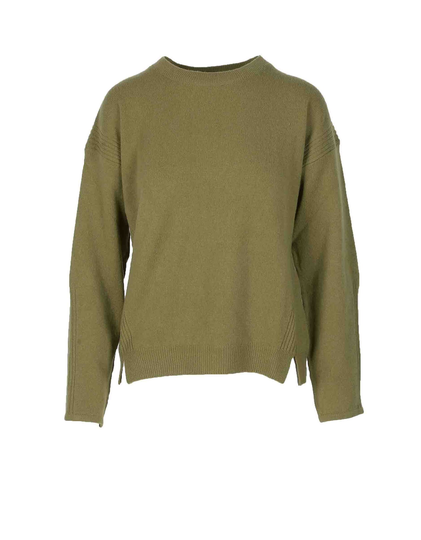 Alberta Ferretti Womens Military Green Sweater
