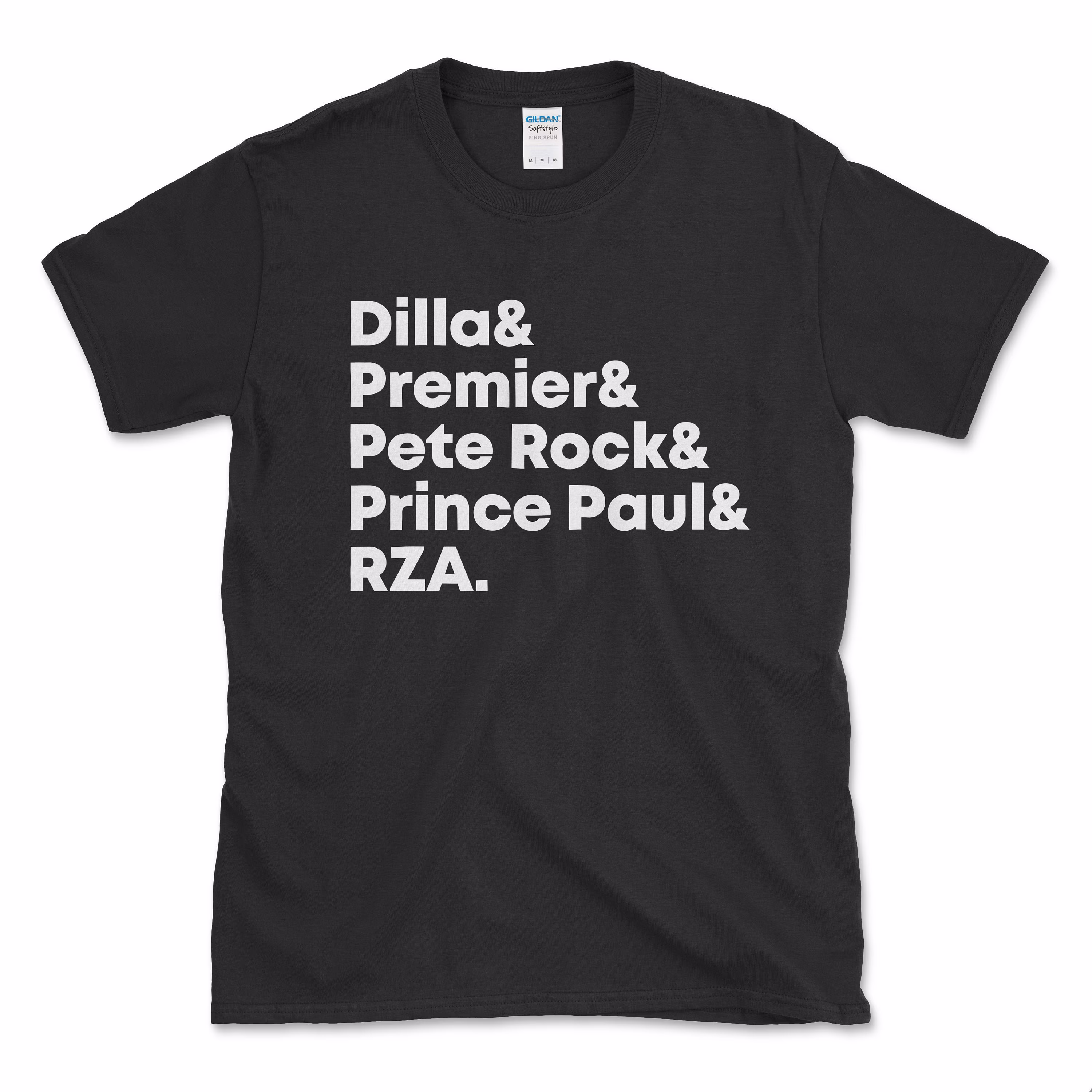 J Dilla Premier Pete Rock Prince Rza T-Shirt - Adult Unisex Cotton Vintage Inspired Hip Hop Graphic Tee Gift