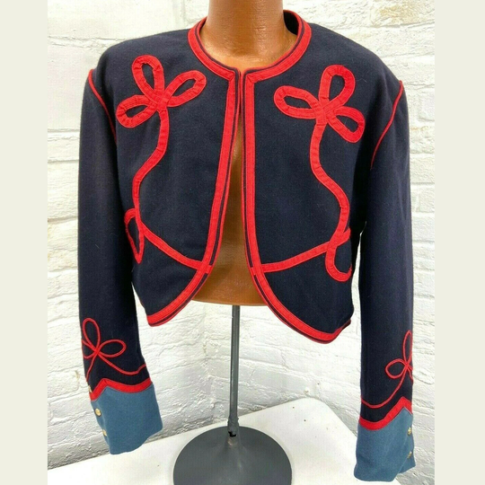 New Men's Dark Gray Reproduction Civil War Reenactors Wool Jacket , Ladies Fashion Hussar Jacket, Ladies Steampunk Clothing, Halloween Dress
