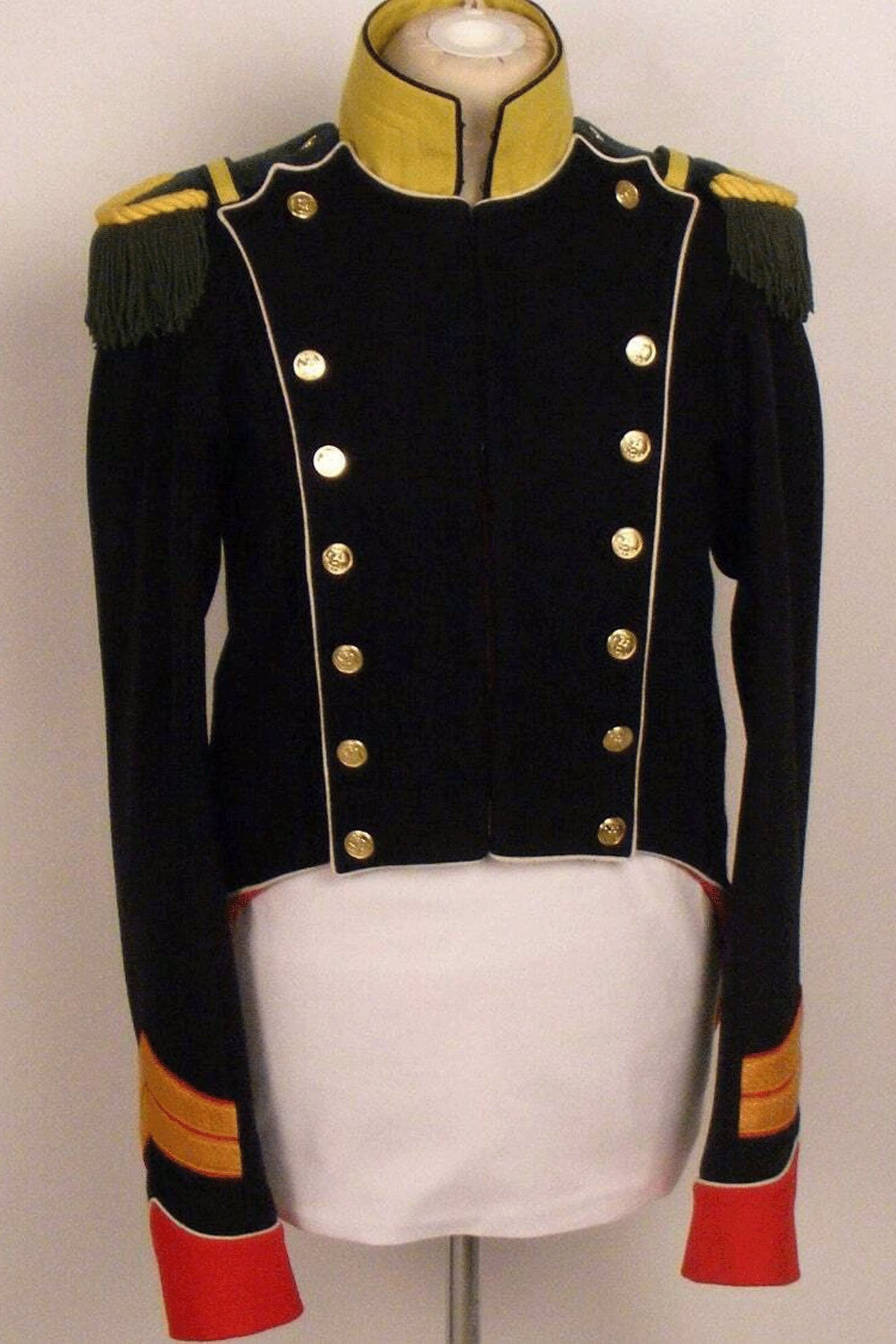 New Young Guard Voltigeur 1815 Corporal Hussar Jacket, Men's Black Wool Custom Made Jacket With Worldwide Expedited Shipping