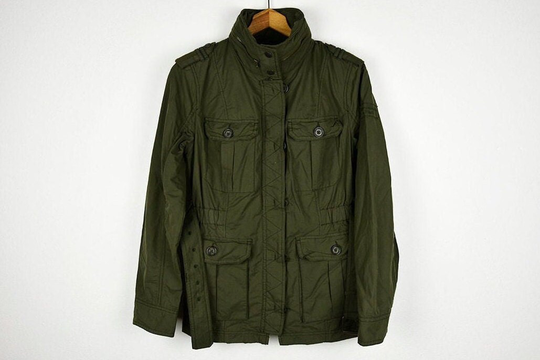 Vintage Abercrombie & Fitch Military Green Cargo Jacket