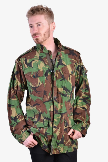 Vintage Camouflage Smock Military Jacket | Size S - Www.brickvintage.com