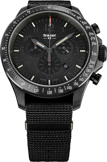 Traser H3 Watch P67 Officer Pro Chrono Black Nato