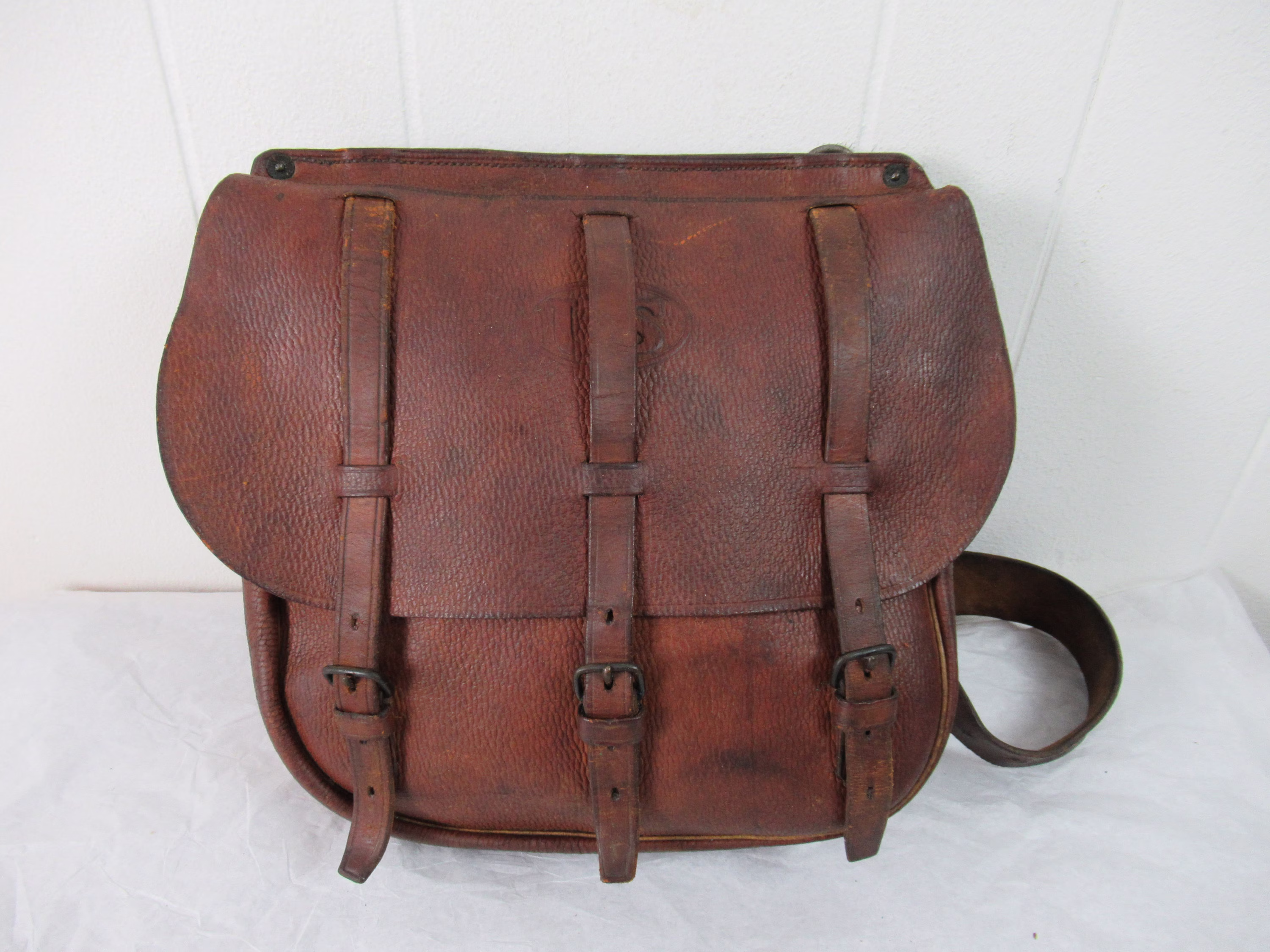 Vintage Bag, 1900S Shoulder Messenger Leather U.s.army Dispatch Rock Island Arsenal, Vintage Luggage