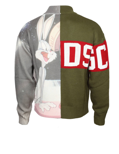 GCDS Bugs Bunny Sweater In Wool Blend