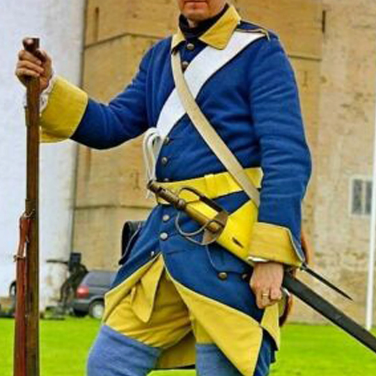 New Men's Blue Great Northern War Nerva Poltava 1709 Jacket Tailcoat, Hussar Jacket, Accessories Are Not Included in Price