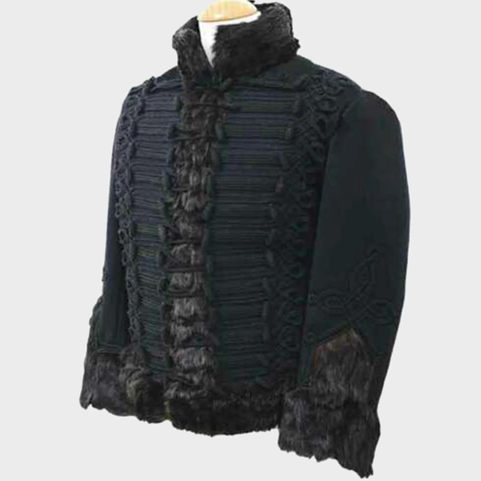New Men's Royal Artillery Pelisse Circa 1815 Wool Jacket , Handmade Light Hussar Jacket, Admiral Military Coat, British Braid Jacket