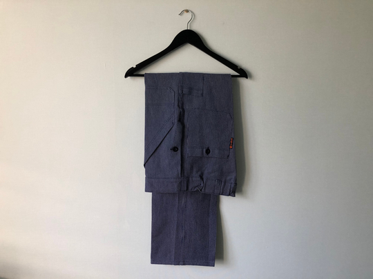 Workwear Pants/French Chore Bleu De Travail Swiss Work Waist 42cm