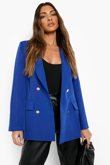 Double Breasted Tailored Military Blazer