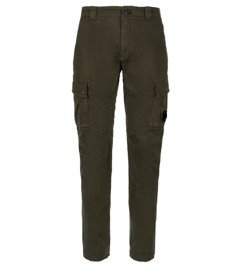 C.p. Company Sateen Stretch Military Green Cargo Trousers