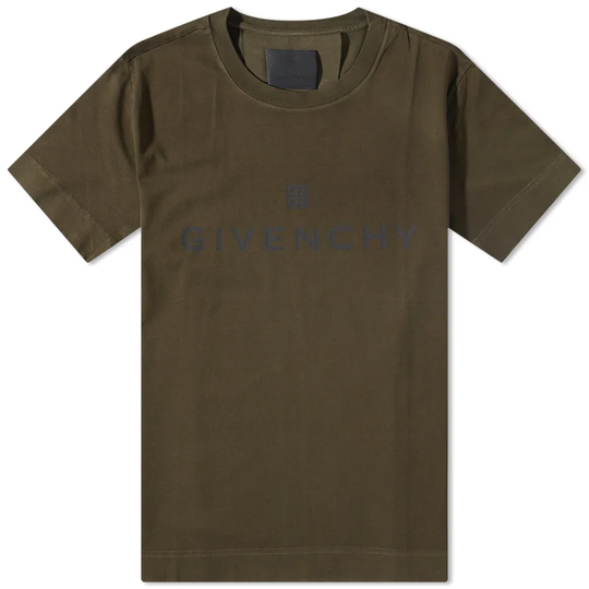 Givenchy 4G Logo Tee Military Green