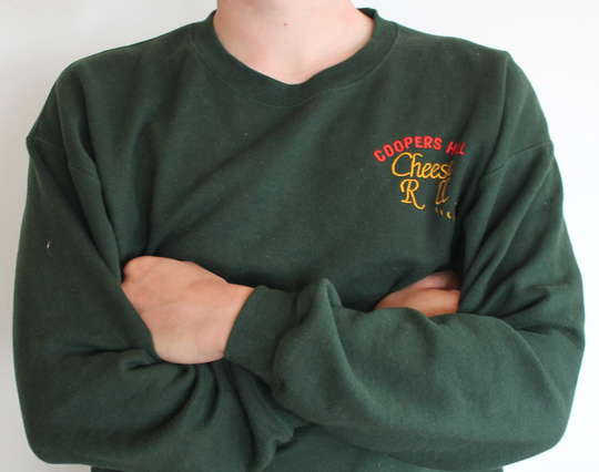 Embroidered Gloucestershire Cheese Rolling Sweater Jumper Sweatshirt Cotswold Green Jumper 90S Style Tiktok Pullover Comfy Baggy Cosy Soft