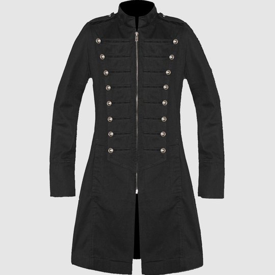 Men's Gothic Coat Trench Army Style Cotton Jacket, Men's Fashion Jacket