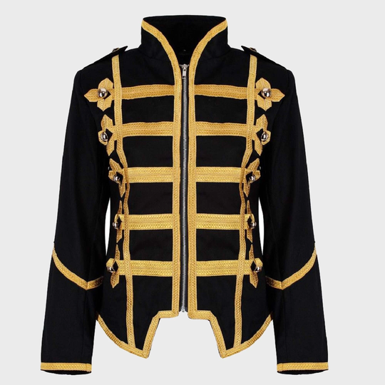 Women's Military Ladies Hussar Drummer Officer Mcr Music Festival Parade Jacket