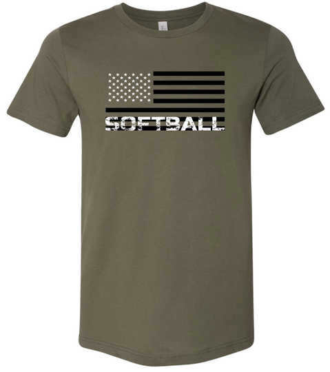 American Flag Softball Shirt, Dad Shirts, Gift For Mom, Gifts Coach, Umpire Shirt