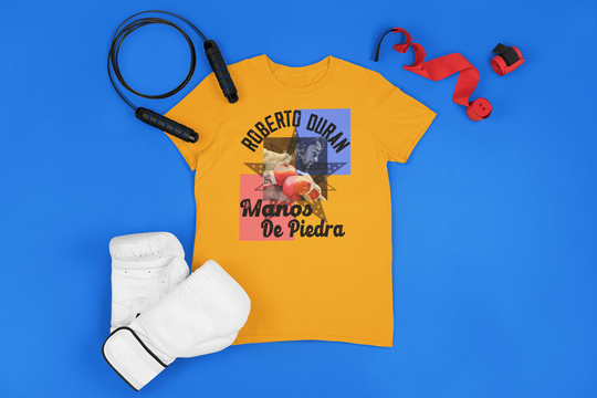 Roberto Duran Manos De Piedra Boxing Legend Retro Vintage Tee